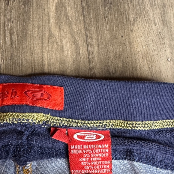 Y2k Blue Flare Jeans with Yellow Stripe - Picture 3 of 10